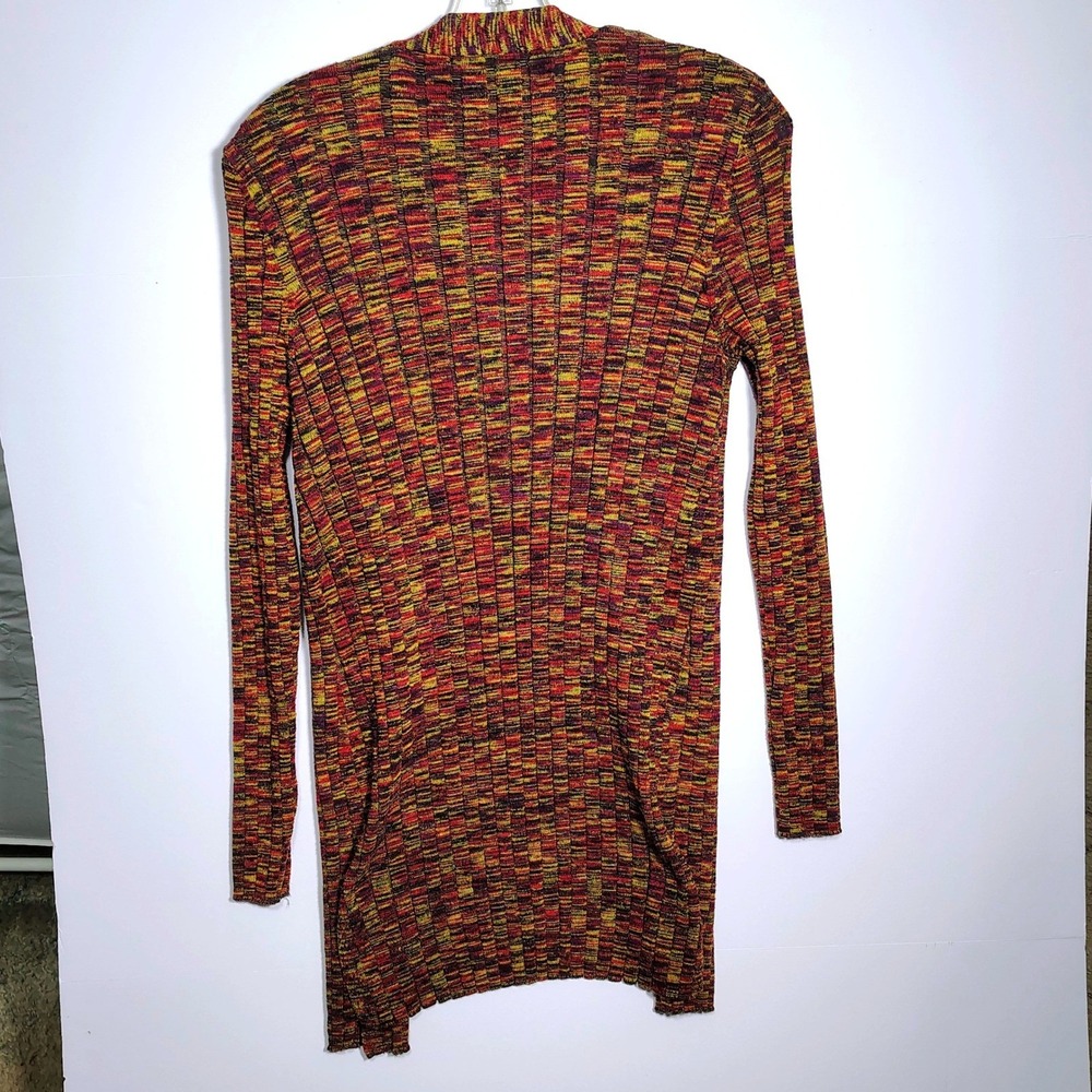 Cable & Gauge women Knit XL Open Front Duster Cardigan Sweater Knit Multicolor - Picture 4 of 10